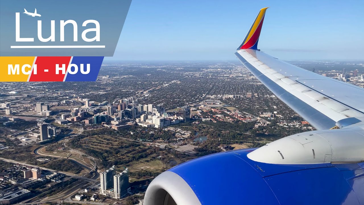 Southwest Airlines Boeing 737-800 Flight From Kansas City to Houston