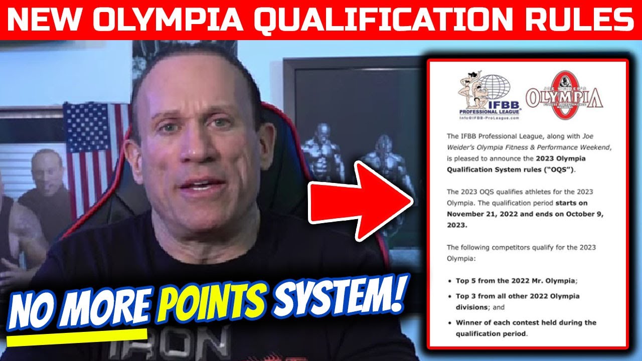 IT JUST GOT HARDER TO QUALIFY FOR THE OLYMPIA!