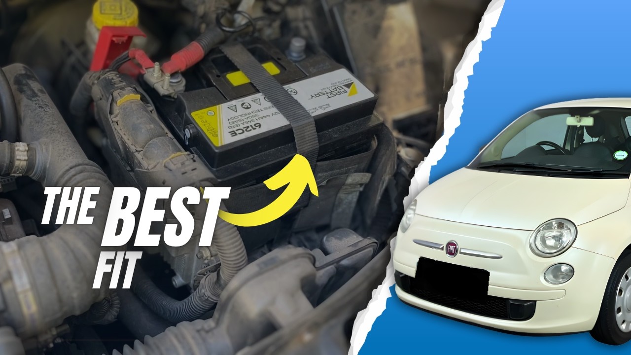 Замена аккумулятора Fiat 500 (2007+)