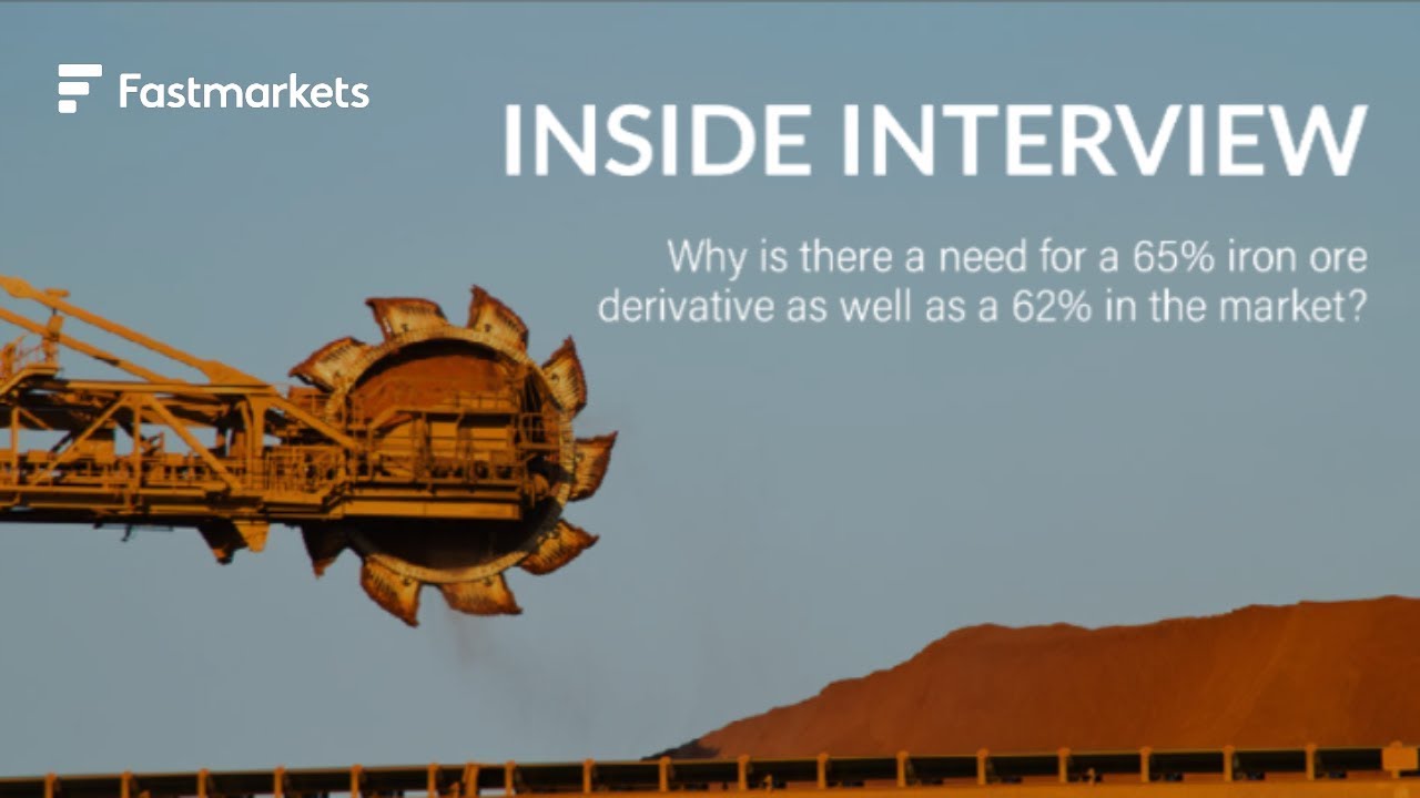 Why is there a need for a 65% iron ore derivative as well as a 62% in the market?