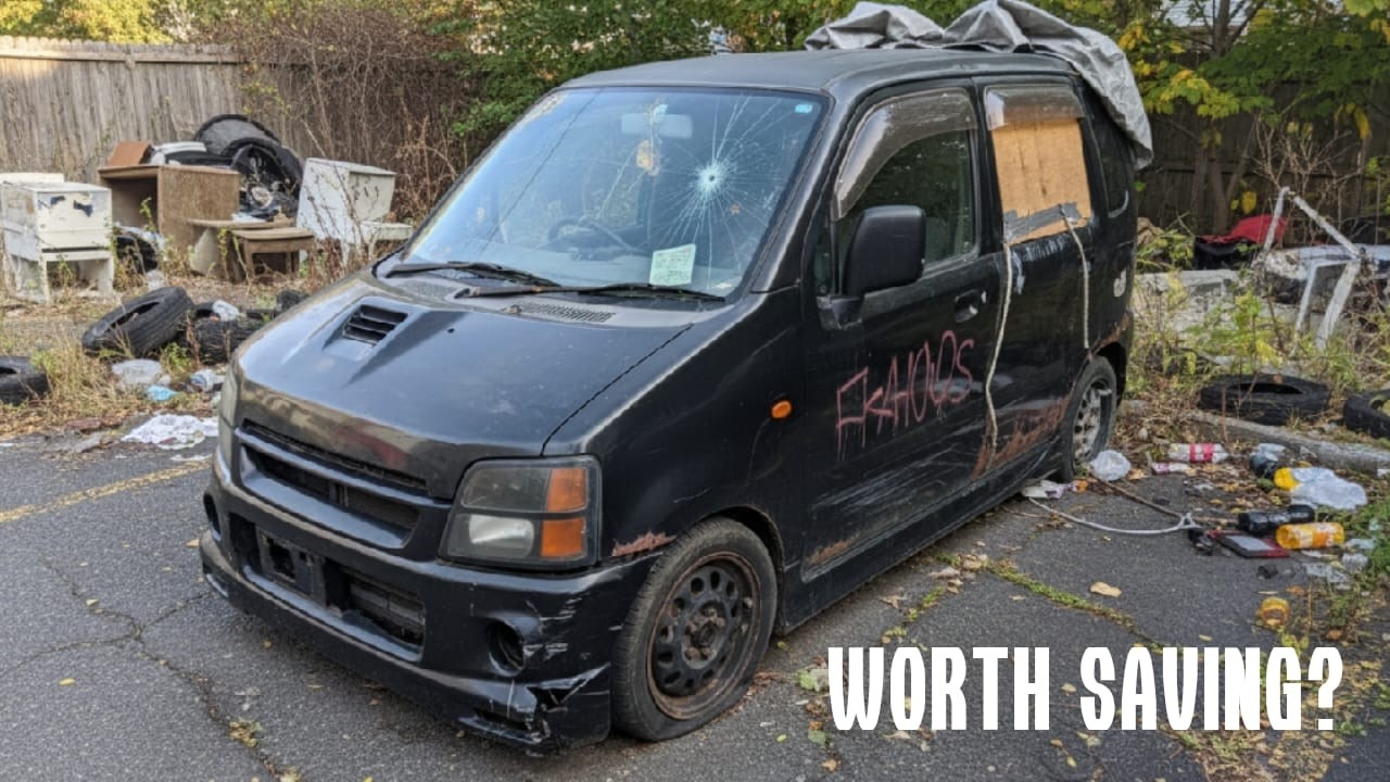 Стоит ли спасать этот заброшенный кей-кар? Возрождение Suzuki Wagon RR.