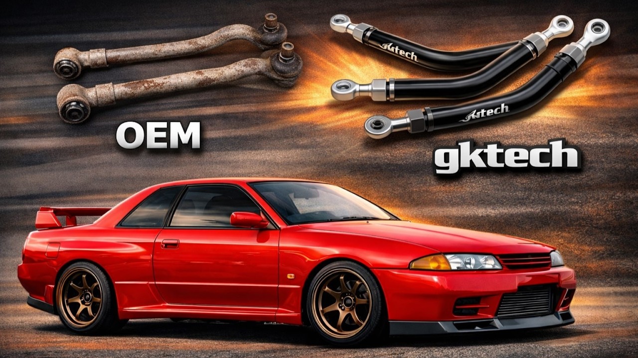 Gktech Castor Arms install - R32 Nissan Skyline