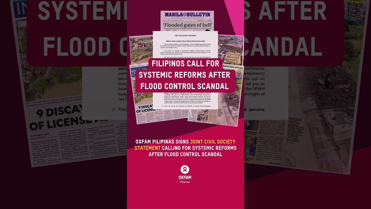 Joint Civil Society Statement: Filipinos call for systemic reforms after #floodcontrol scandal