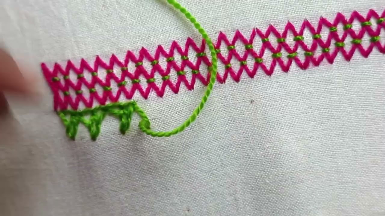 Very beautiful Balochi Embroidery design for beginners hand by jannat's Embroidery 🪡