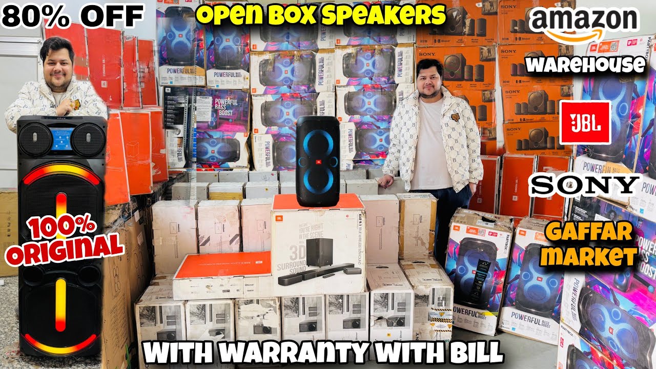 Original Open Box Speakers| flat 90% Off| 100% Original| With Warranty with bill | 72 Hours Sale