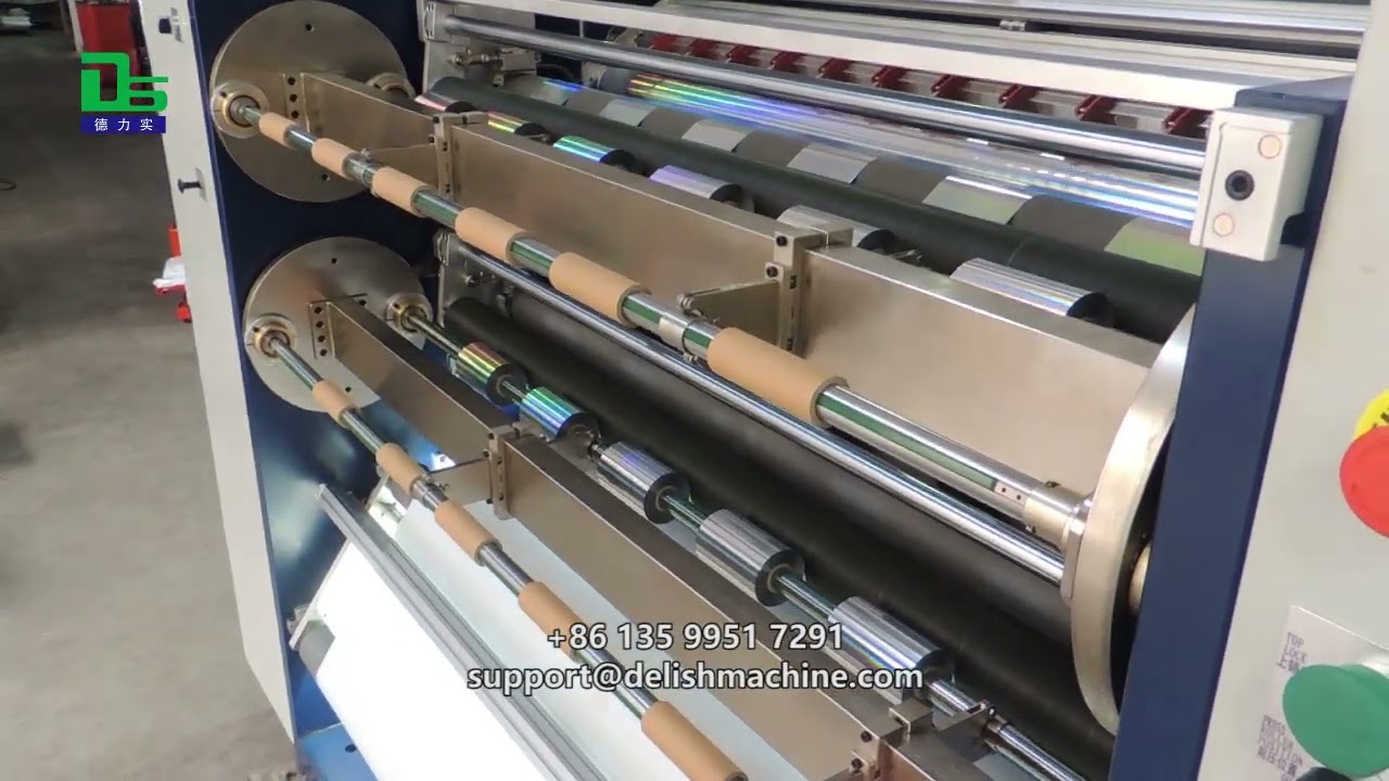 Cut back the wasted profits! DELISH hot stamping foil slitter machine