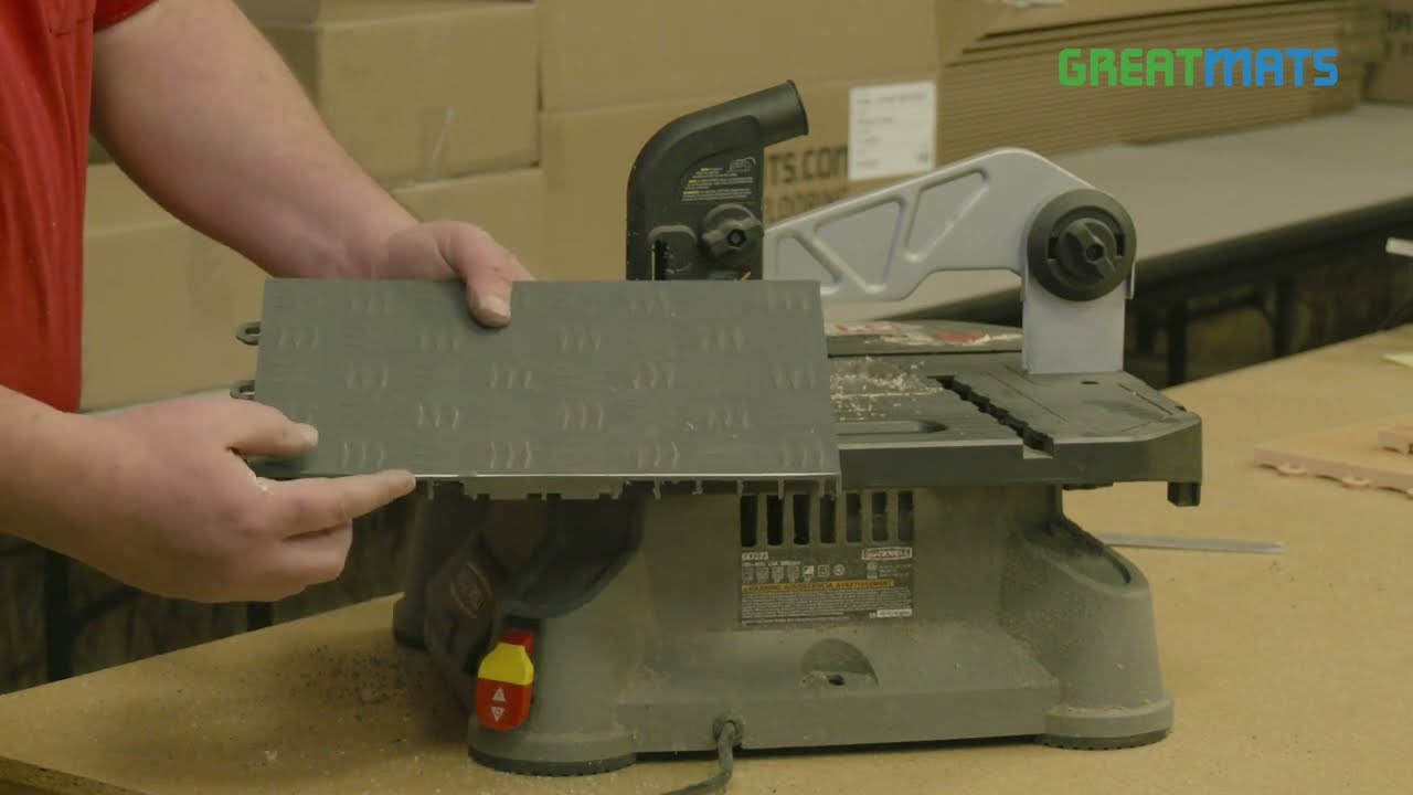 How To Cut Polypropylene Plastic Garage Floor Tiles - Diamond Garage Floor Tile