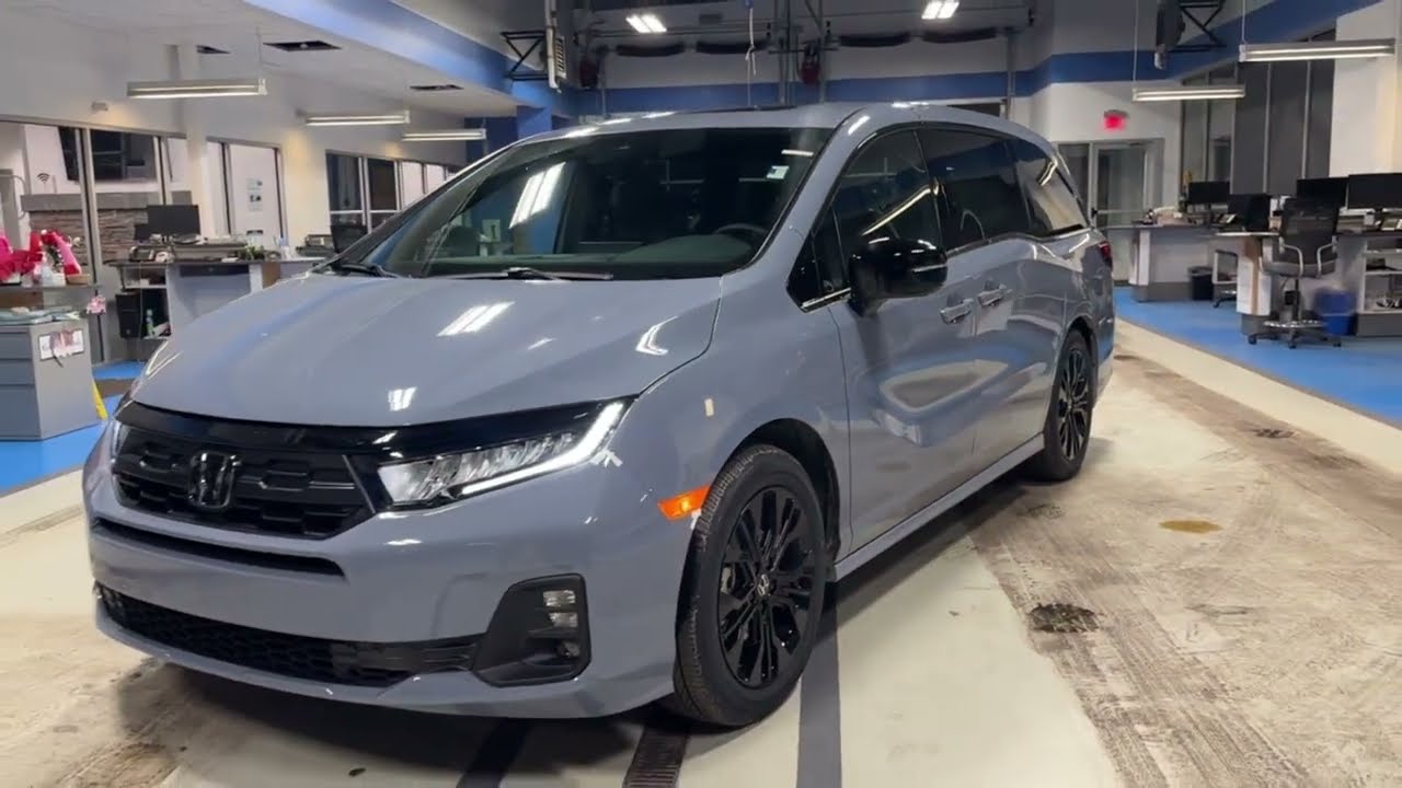 Sonic Gray 2026 Honda Odyssey Sport-L | Black Interior Walkaround & Full Tour