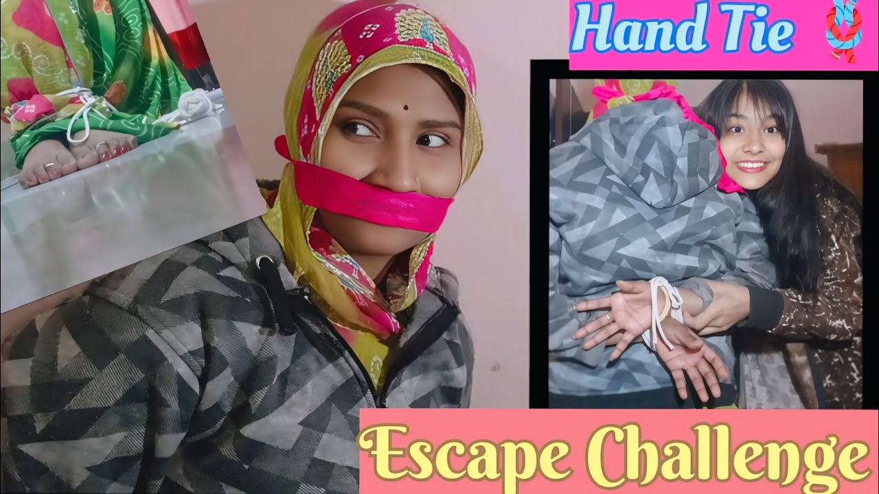 #like Escape CHALLENGE ||Cleave Gag challenge||Challenging video||Hogtie Challenge||Manya Creation