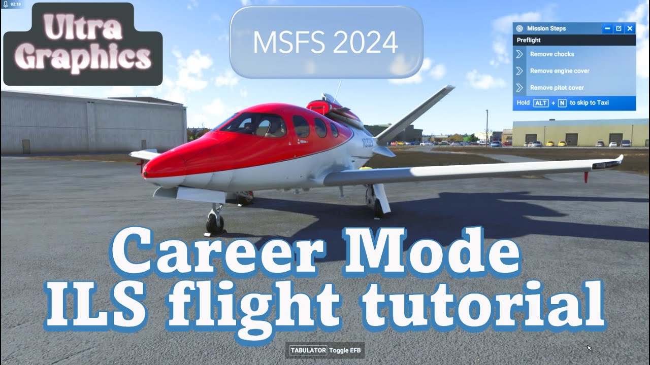 Career Mode ILS flight tutorial   Cirrus Vision Jet G2   MSFS 2024