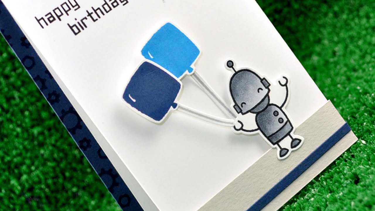Intro to Beep Boop Birthday + a card from start to finish