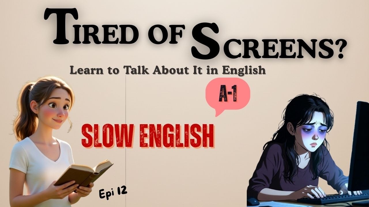 Learn English Conversation | Dealing with Digital Burnout | Easy English Learning