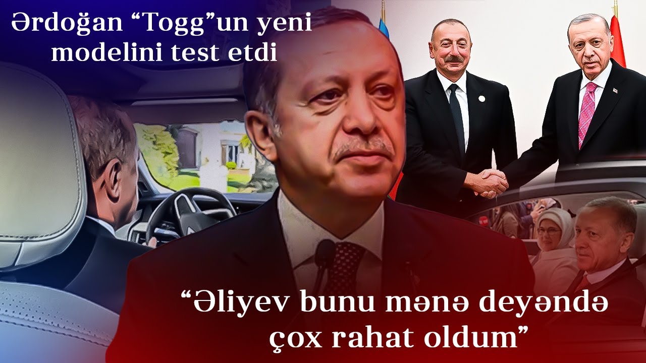 Ərdoğan “Togg”un yeni modelini test etdi - Video