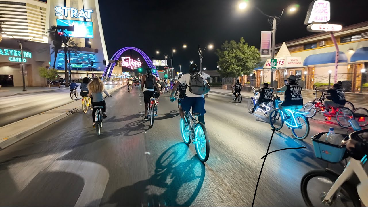 Group Of Bikes Take Over Las Vegas 2025!!!