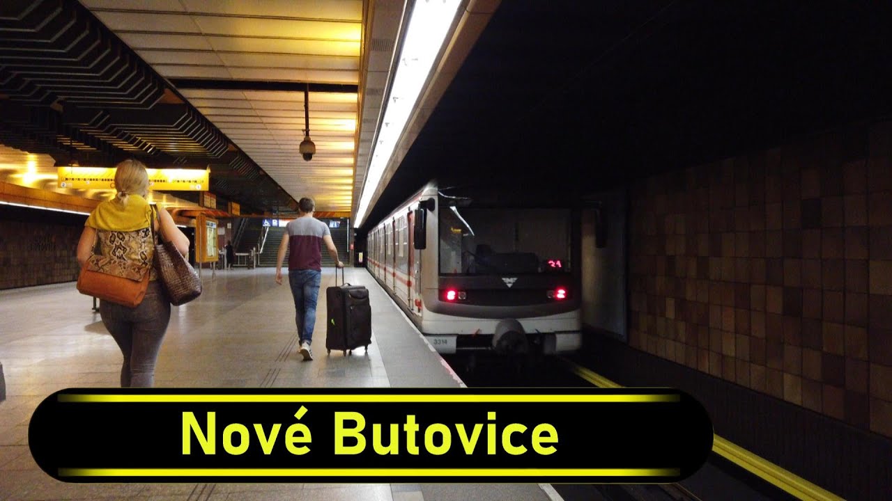 Metro Station Nové Butovice - Prague 🇨🇿 - Walkthrough 🚶