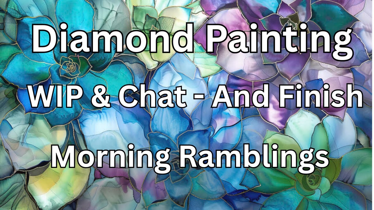 Алмазная живопись: незавершённая работа и чат — Diamond Art Club — Пегги Коллинз — суккуленты — и...