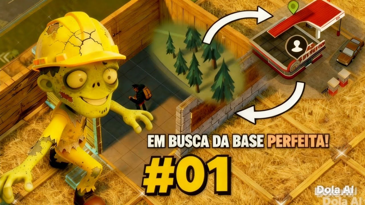 EM BUSCA DA BASE PERFEITA! #01 - Construindo e Explorando o Posto de Gasolina!