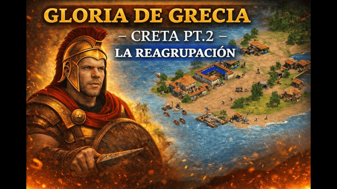 🏛️ AGE OF EMPIRES - GLORIA DE GRECIA - LA CONQUISTA DE CRETA PT.2 - LA REAGRUPACIÓN