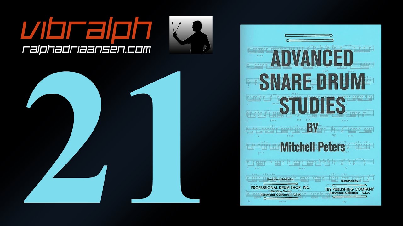 Vibralph - Etude 21 / Advanced snare drum studies (Mitchell Peters)