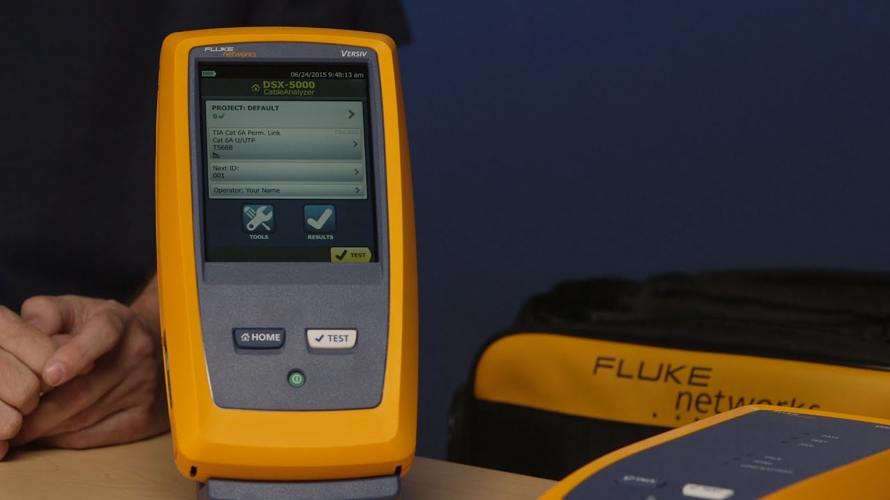 DSX 5000 CableAnalyzer&trade; - Setup: By Fluke Networks