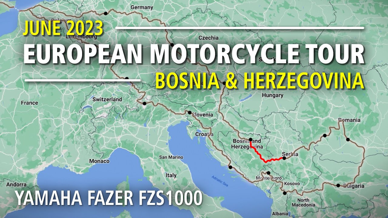 Bosnia & Herzegovina on a motorcycle. June 2023. Yamaha FZS1000.
