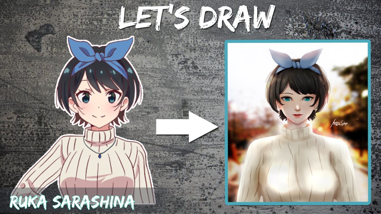 How to draw anime girl : Ruka