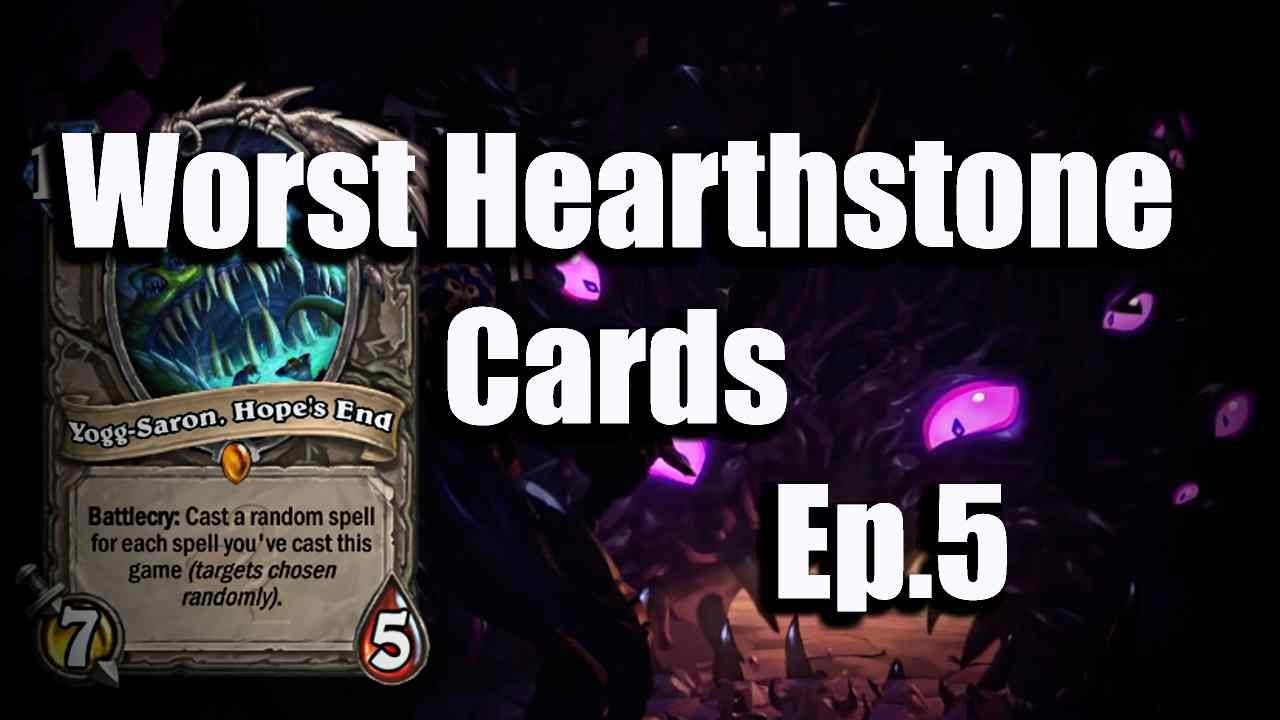 The Worst Cards For Competitive Hearthstone Ep.5 [Gaara]