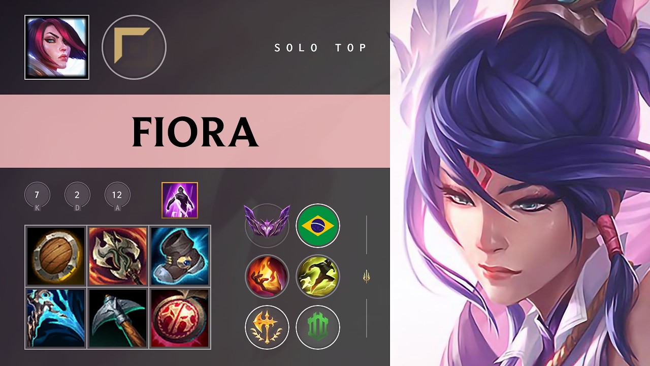 Fiora Top vs Teemo - BR Master Patch 26.08