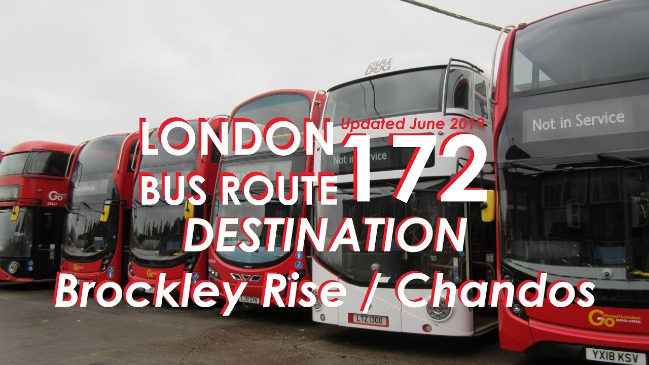 LONDON BUS ROUTE 172 Towards Brockley Rise
