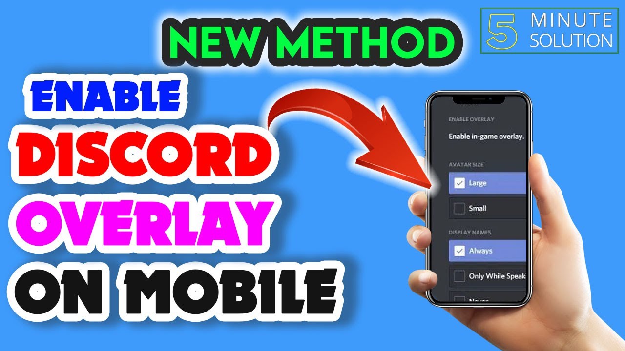 How to enable discord overlay on mobile 2025 [EASY]