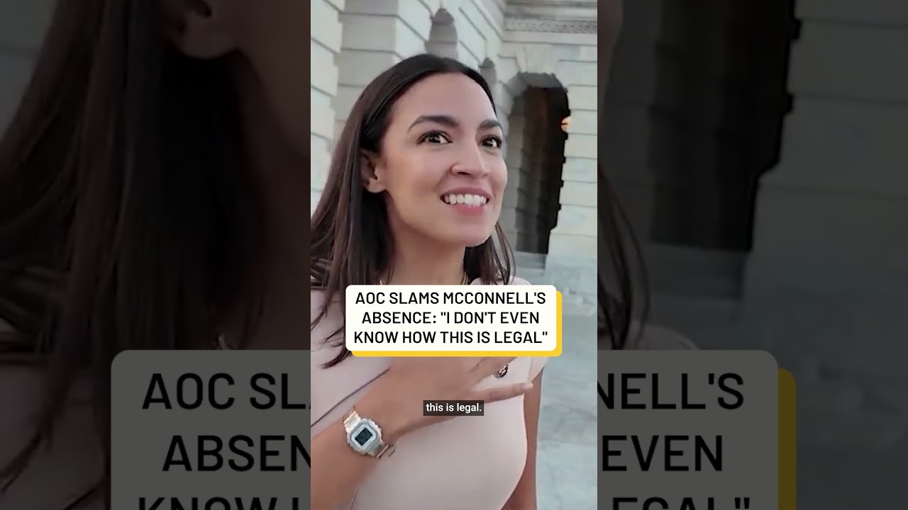 Rep. AOC rips into Sen. Mitch McConnell's weeks-long hiatus #shorts