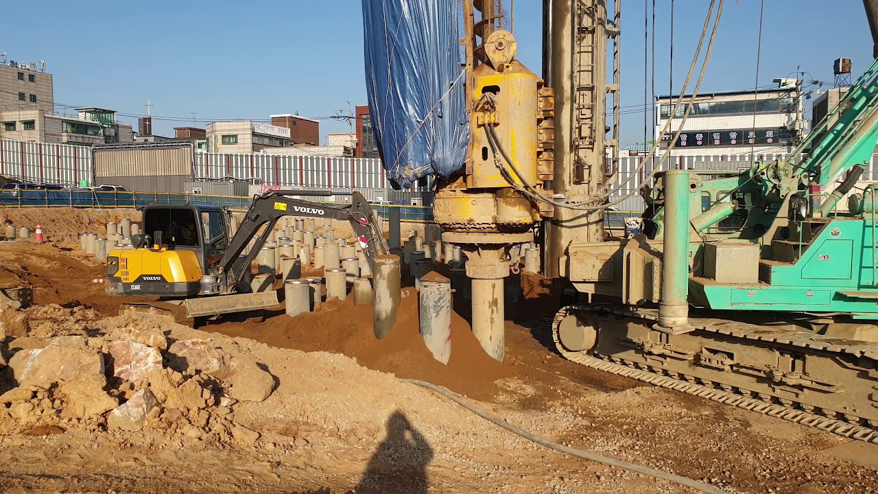 [건설현장] 항타기 작업