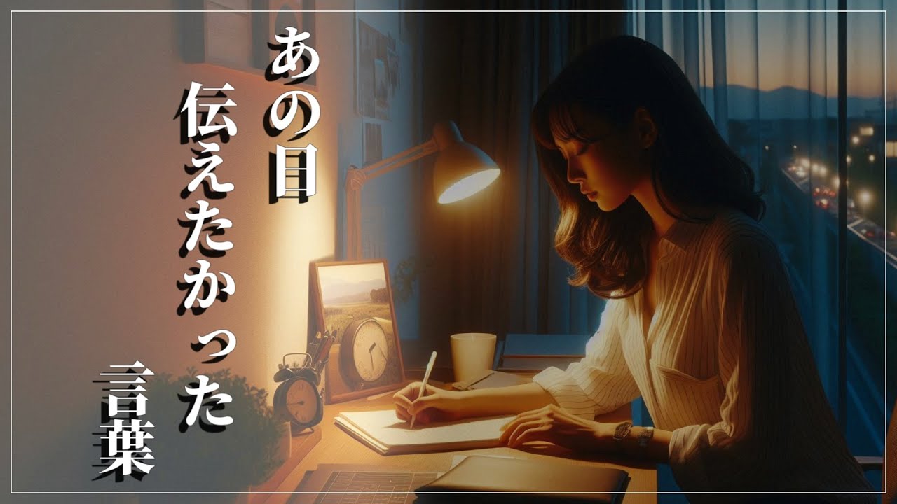 ♪あの日伝えたかった言葉【オリジナルMV】【AIバラード】
