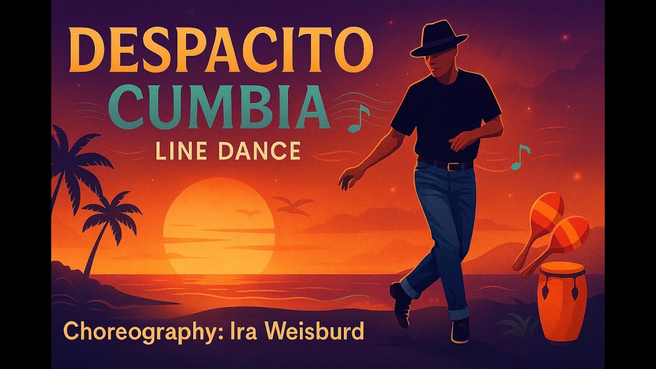Despacito Cumbia Line Dance with Song Subtitles