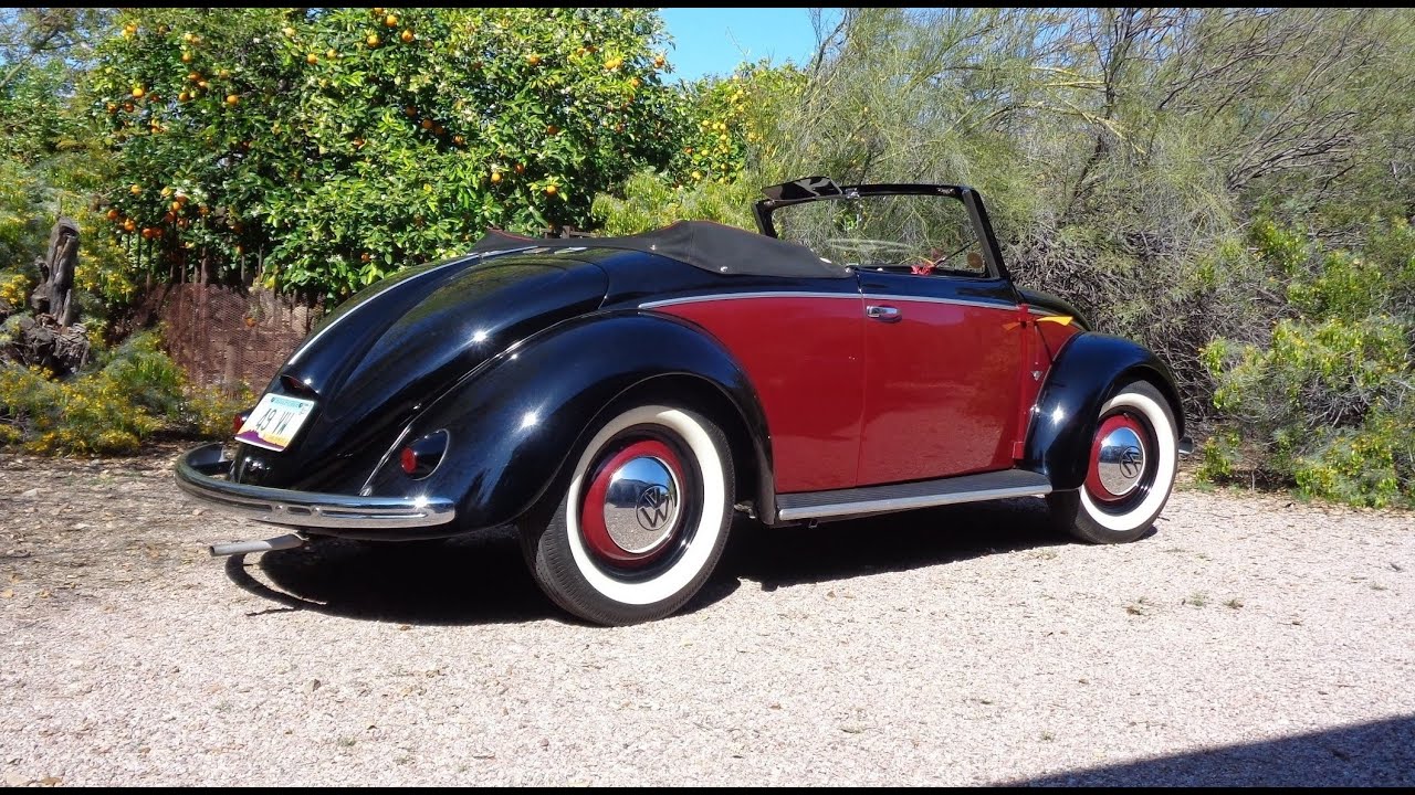 1949 Volkswagen Type 14A VW Hebmuller Beetle Cabriolet & Ride on My Car Story with Lou Costabile