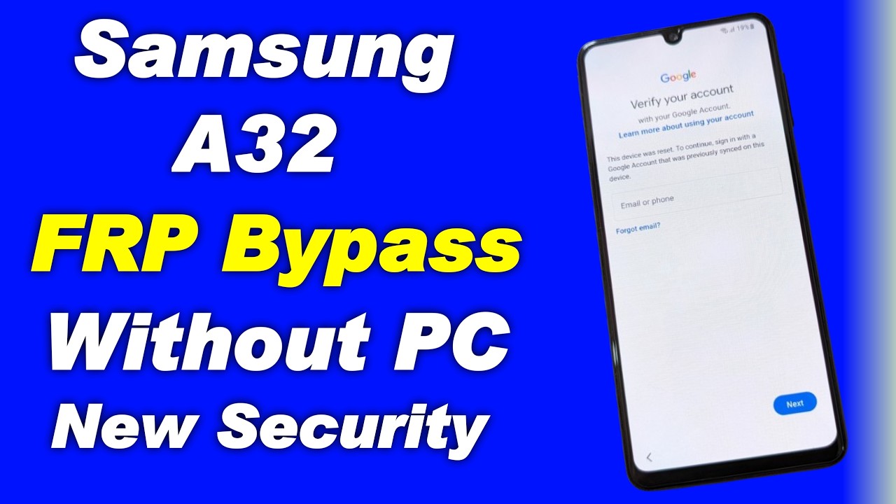 New Solution Samsung A32 Frp Bypass/Google Account Unlock Android 12/11 | Samsung A32 Frp Lock