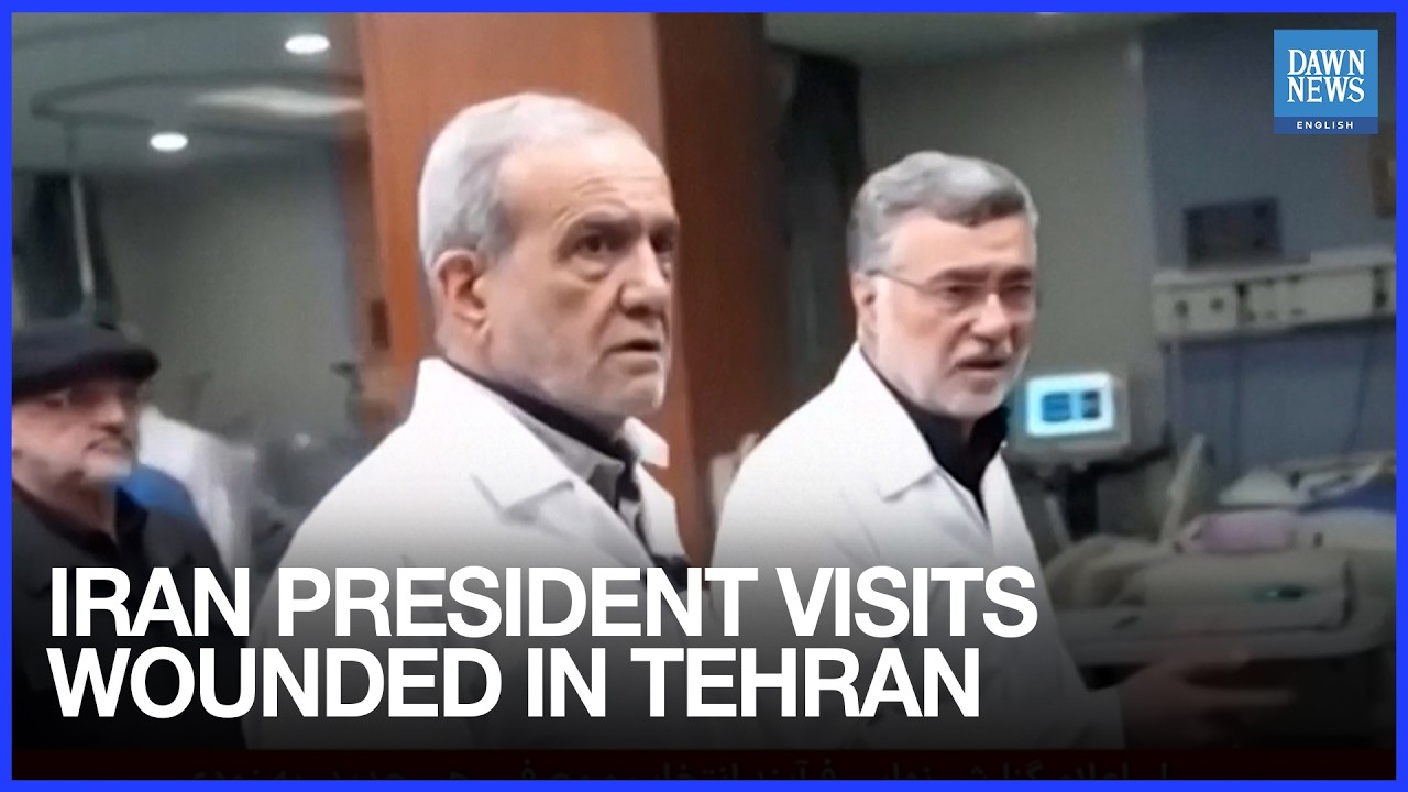 Iranian president visits wounded in Tehran after US-Israel war | Dawn News English