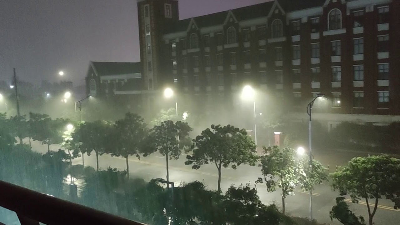 Tropical Thunderstorm Progression. Foshan, GUANGDONG CHINA.