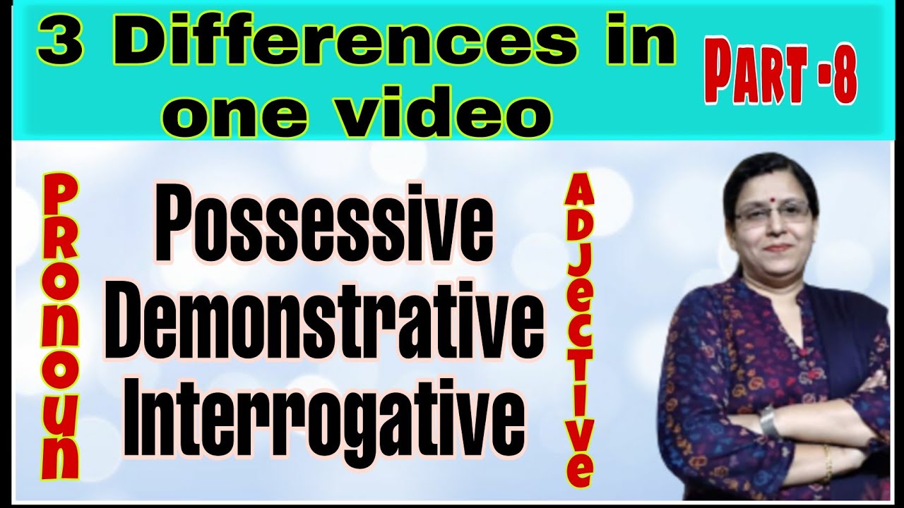 Possessive, Demonstrative, Interrogative pronoun/possessive, demonstrative, interrogative adjective
