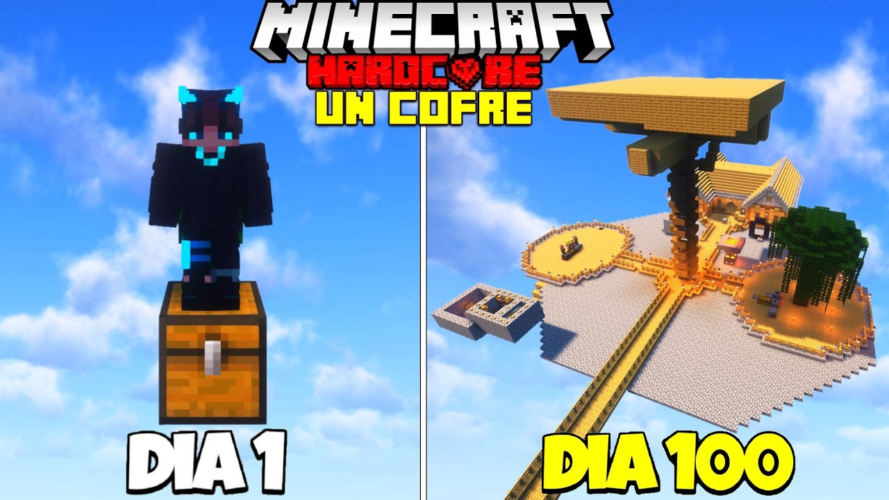 Sobrevivi 100 Dias en UN COFRE en Minecraft Hardcore
