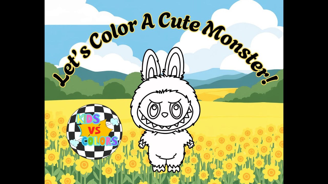 Let's Color A Cute Monster!