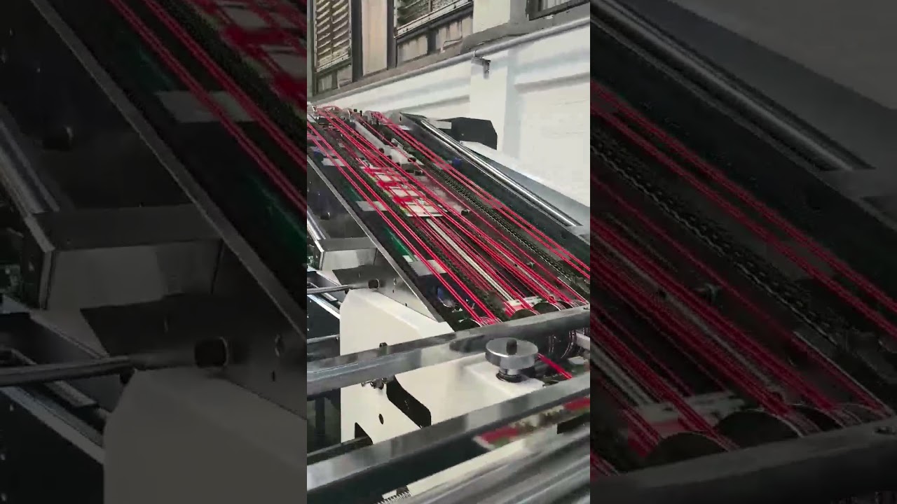 New cardboard laminator machine installed in Thailand  #sheettosheetlaminatingmachine