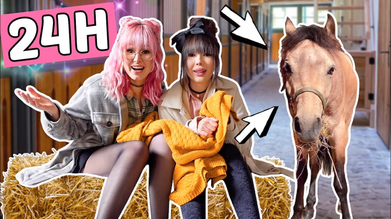 24 Stunden im Pferdestall MIT Pferd 😳 1 Tag in Box | ViktoriaSarina