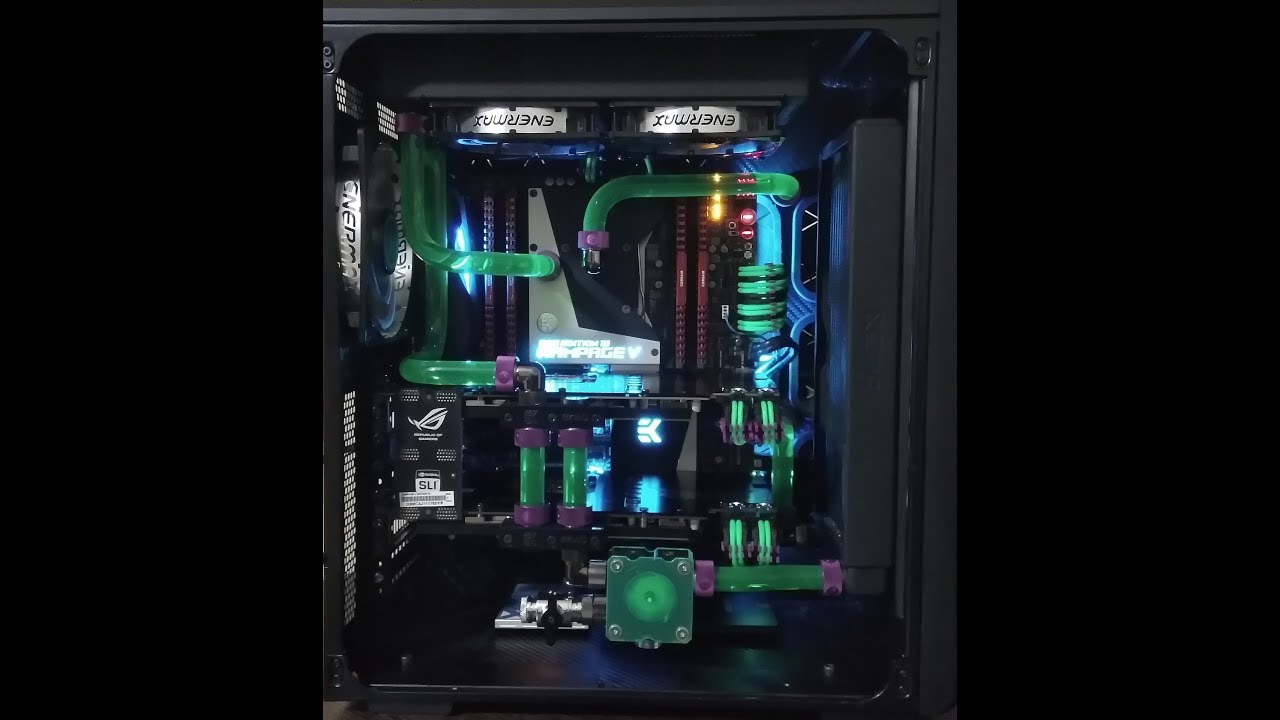 Corsair Air540 Kasa Full Custom Water Cooled PC Build