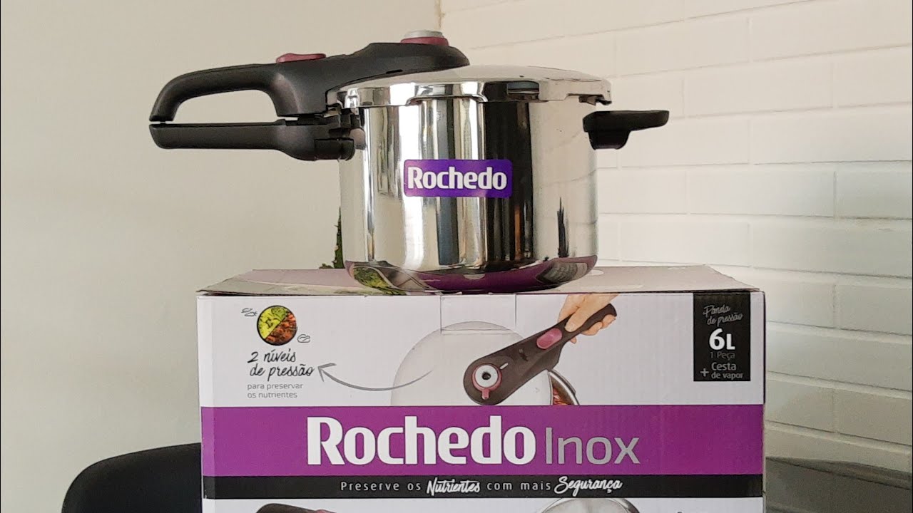 RESENHA Completa Panela de Pressão inox Rochedo. #resenha #paneladepressaoinox #rochedo