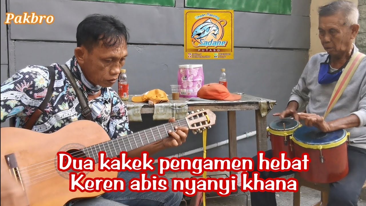 Pengamen Kakek Hebat Jago Main Gitar Kendang Khana Mansyur S