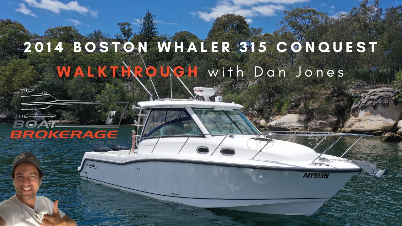 Boston Whaler 315 Conquest - WALKTHROUGH with Dan Jones