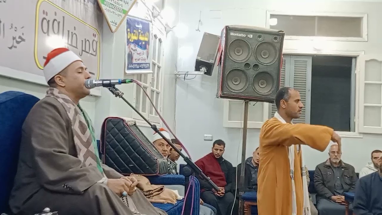القارئ الشيخ احمد حسين سلام في ليلة تكريم المهندس ايهاب ذكي بقرية السواقي 