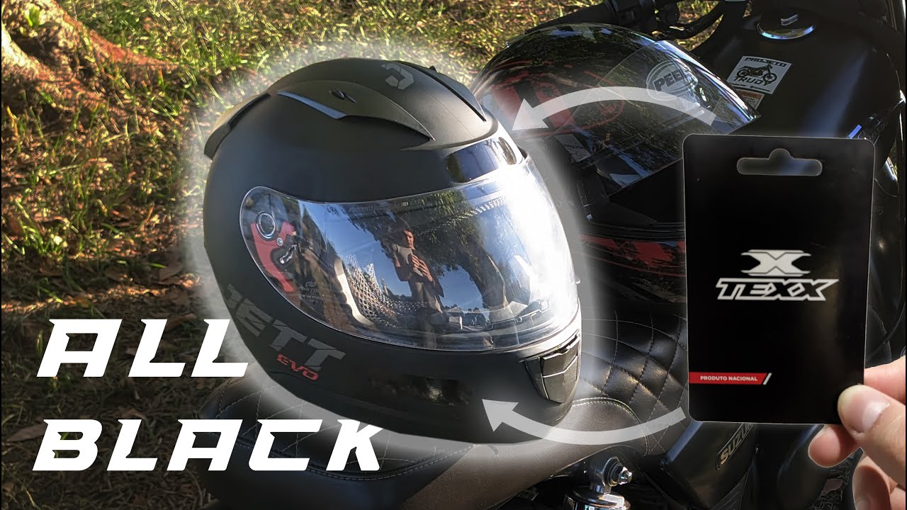 Adesivo refletivo TEXX preto para Capacete!