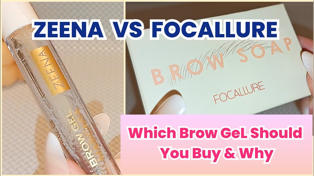Focallure Brow Soap vs Zeena Brow Gel Mascara | Which is better and why? #brows #browgel #eyebrows 
